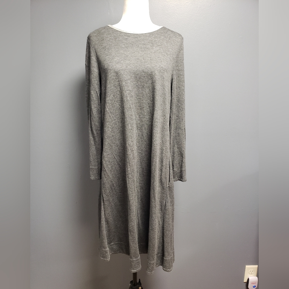 COS A-Line Gray Swing Dress Sz Medium
